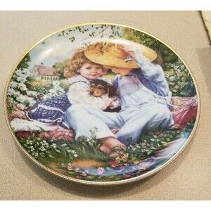 A time to love 8 1/2" plate march of dines Sandra Kuck Reco vintage